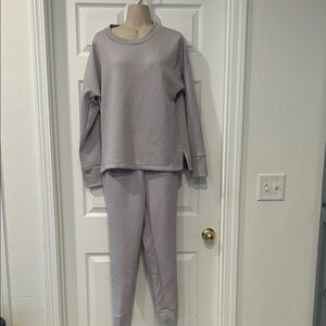 NWOT Apana Scuba Knit Pullover & Jogger Set